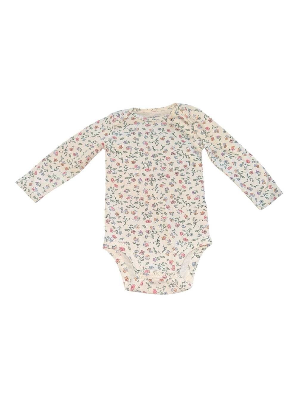 Carter's Child of Mine Baby Girl Floral Print Long Sleeve Bodysuit (12M)
